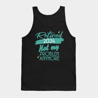 Officially Retired 2024, Funny Retirement, Dad Retirement, Retirement Gifts, Retired Est 2024, Retirement Party Tank Top